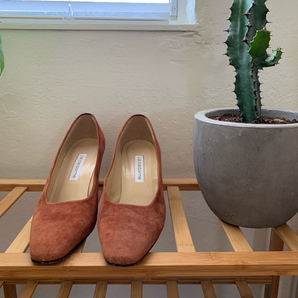 Vintage suede heels